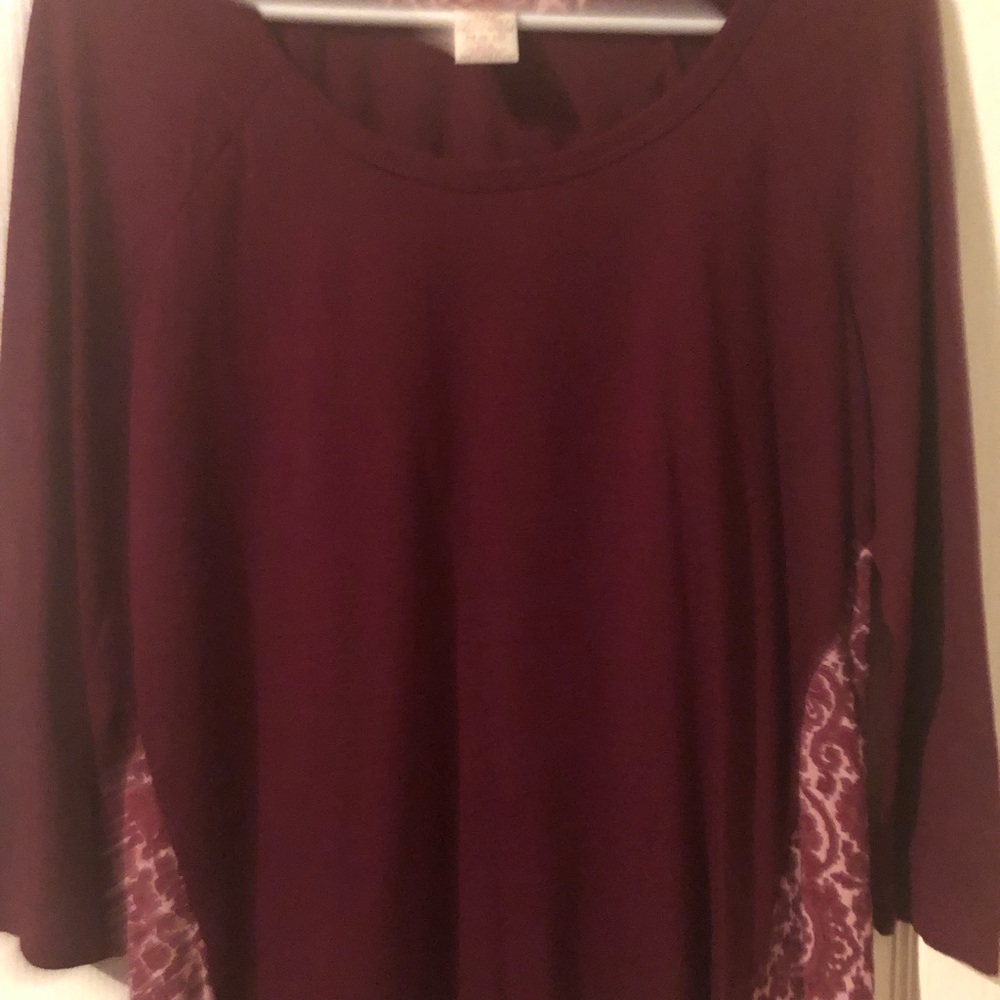 Maroon shirt